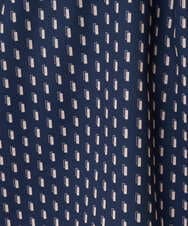 F1BBD58140 MK MICHEL KLEIN(小さいサイズ)(メゾン ドゥ サンク) 【小さいサイズ】ボウタイ風幾何柄ブラウス/洗濯機で洗える アイボリー