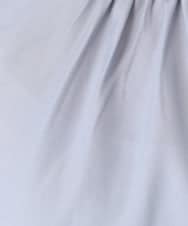 F1BFA02150 MK MICHEL KLEIN(小さいサイズ)(メゾン ドゥ サンク) 【小さいサイズ】ボウタイ付きスタンドカラーブラウス ライトブルー