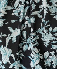 F1BFA07140 MK MICHEL KLEIN(小さいサイズ)(メゾン ドゥ サンク) 【小さいサイズ】花柄シフォンブラウス/洗える アイボリー