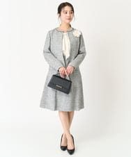 F1BFA66130 MK MICHEL KLEIN(小さいサイズ)(メゾン ドゥ サンク) 【小さいサイズ】マルチwayボウタイブラウス/洗える ライトブルー