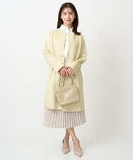 F1BFD02110 MK MICHEL KLEIN(小さいサイズ)(メゾン ドゥ サンク) 【小さいサイズ】ストレッチジャージシャツ/洗濯機で洗える ライトグレー