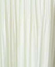 F1BFD12150 MK MICHEL KLEIN(小さいサイズ)(メゾン ドゥ サンク) 【小さいサイズ】プリーツデザインブラウス/洗える ライトグリーン