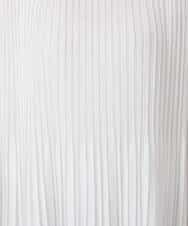 F1BFD12150 MK MICHEL KLEIN(小さいサイズ)(メゾン ドゥ サンク) 【小さいサイズ】プリーツデザインブラウス/洗える ライトグリーン