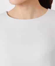 F1BFD14140 MK MICHEL KLEIN(小さいサイズ)(メゾン ドゥ サンク) 【小さいサイズ】ボリュームスリーブブラウス/撥水/防シワ/洗える ライトグレー