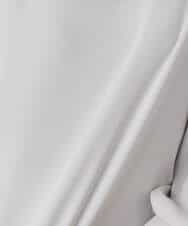 F1BFD14140 MK MICHEL KLEIN(小さいサイズ)(メゾン ドゥ サンク) 【小さいサイズ】ボリュームスリーブブラウス/撥水/防シワ/洗える ライトグレー