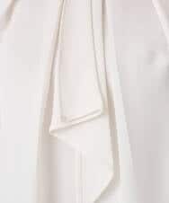 F1BFD66140 MK MICHEL KLEIN(小さいサイズ)(メゾン ドゥ サンク) 【小さいサイズ】マルチwayボウタイブラウス/洗濯機で洗える アイボリー