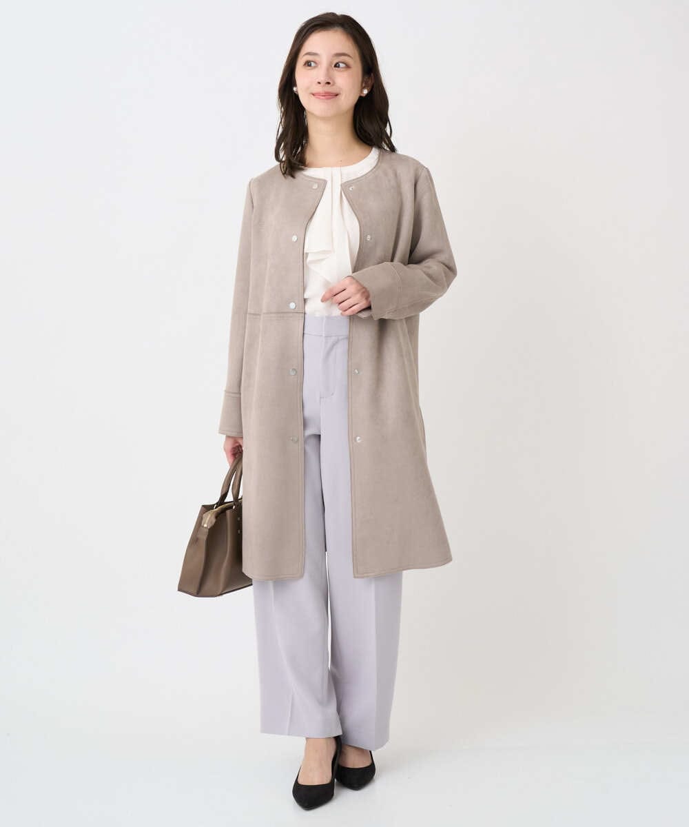 F1BFD66140 MK MICHEL KLEIN(小さいサイズ)(メゾン ドゥ サンク) 【小さいサイズ】マルチwayボウタイブラウス/洗濯機で洗える アイボリー