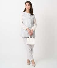 F1BFD66140 MK MICHEL KLEIN(小さいサイズ)(メゾン ドゥ サンク) 【小さいサイズ】マルチwayボウタイブラウス/洗濯機で洗える アイボリー