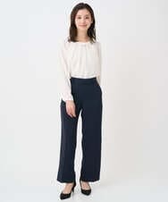 F1BFD66140 MK MICHEL KLEIN(小さいサイズ)(メゾン ドゥ サンク) 【小さいサイズ】マルチwayボウタイブラウス/洗濯機で洗える アイボリー