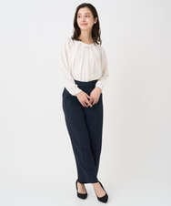 F1BFD66140 MK MICHEL KLEIN(小さいサイズ)(メゾン ドゥ サンク) 【小さいサイズ】マルチwayボウタイブラウス/洗濯機で洗える アイボリー