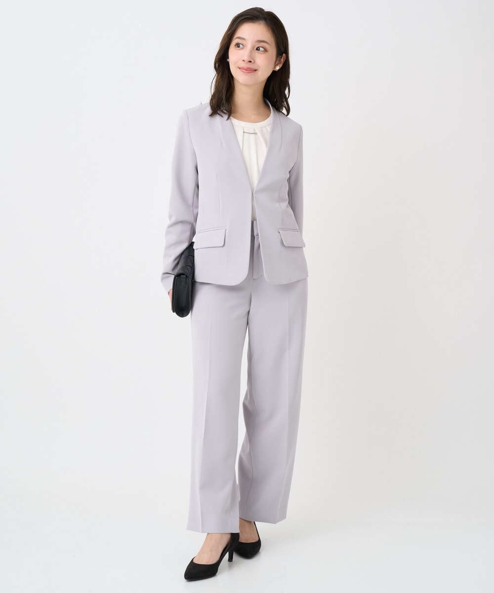 F1BFD66140 MK MICHEL KLEIN(小さいサイズ)(メゾン ドゥ サンク) 【小さいサイズ】マルチwayボウタイブラウス/洗濯機で洗える アイボリー