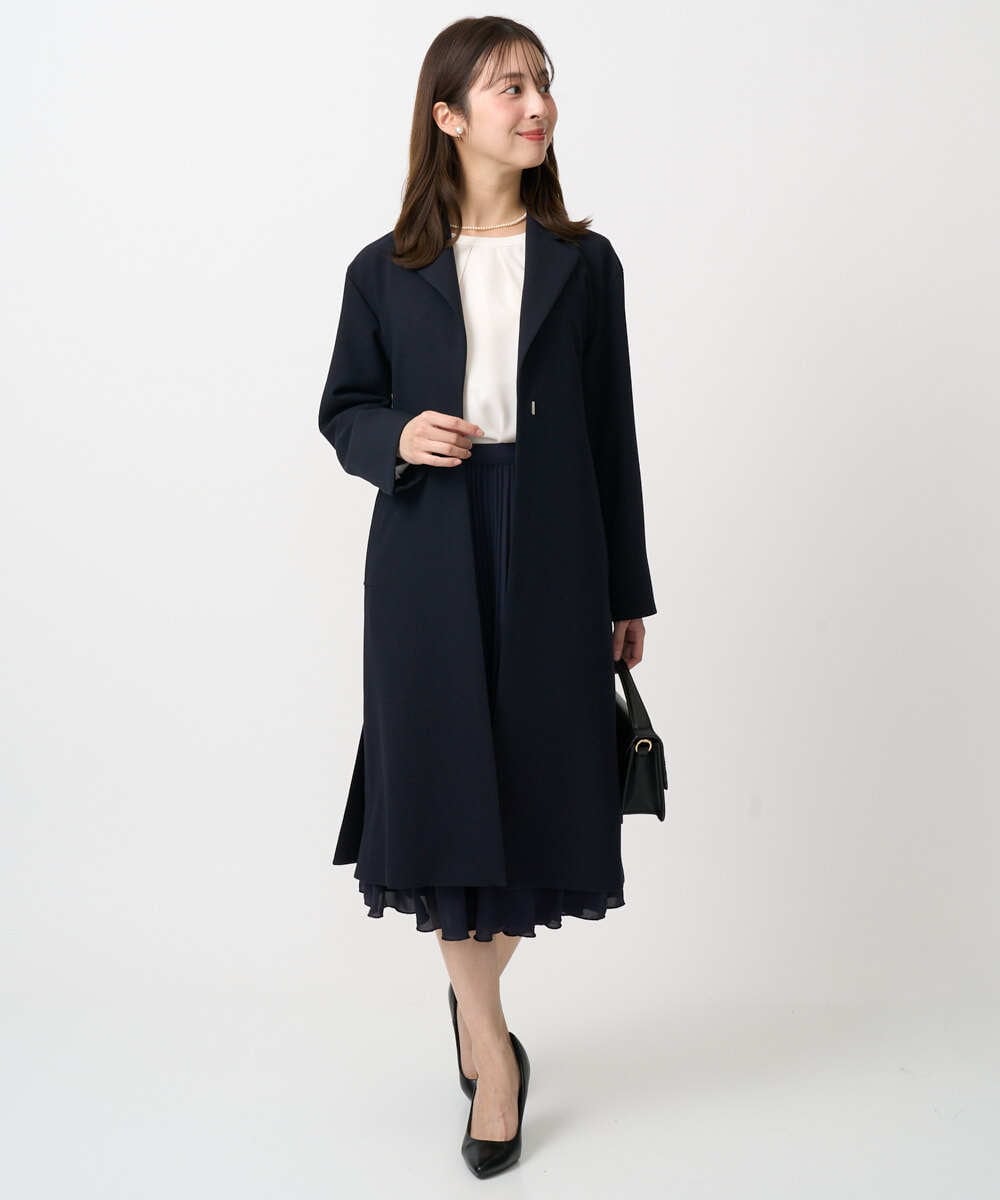 F1BFD66140 MK MICHEL KLEIN(小さいサイズ)(メゾン ドゥ サンク) 【小さいサイズ】マルチwayボウタイブラウス/洗濯機で洗える アイボリー