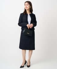 F1BFD66140 MK MICHEL KLEIN(小さいサイズ)(メゾン ドゥ サンク) 【小さいサイズ】マルチwayボウタイブラウス/洗濯機で洗える アイボリー