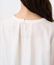 F1BFD66140 MK MICHEL KLEIN(小さいサイズ)(メゾン ドゥ サンク) 【小さいサイズ】マルチwayボウタイブラウス/洗濯機で洗える アイボリー