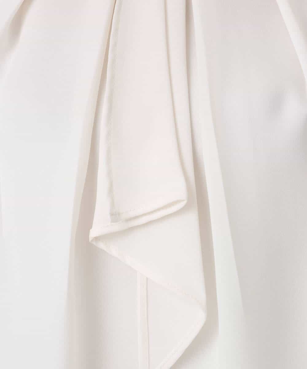 F1BFD66140 MK MICHEL KLEIN(小さいサイズ)(メゾン ドゥ サンク) 【小さいサイズ】マルチwayボウタイブラウス/洗える ライトブルー