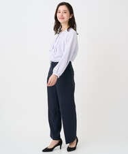 F1BFD68150 MK MICHEL KLEIN(小さいサイズ)(メゾン ドゥ サンク) 【小さいサイズ】ラッフルフリルブラウス/洗濯機で洗える アイボリー