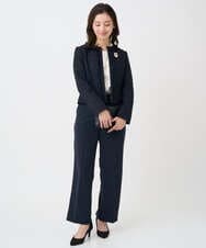 F1BFD68150 MK MICHEL KLEIN(小さいサイズ)(メゾン ドゥ サンク) 【小さいサイズ】ラッフルフリルブラウス/洗濯機で洗える アイボリー