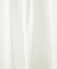 F1BFV17140 MK MICHEL KLEIN(小さいサイズ)(メゾン ドゥ サンク) 【小さいサイズ】ボウタイ風タックデザインブラウス/洗える ホワイト