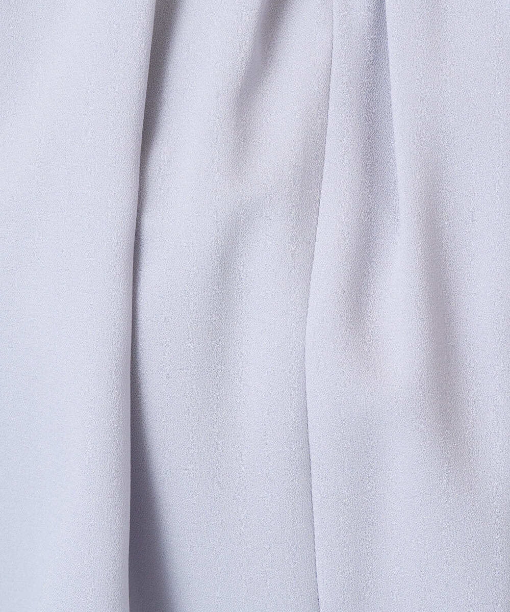 F1BGD26140 MK MICHEL KLEIN(小さいサイズ)(メゾン ドゥ サンク) 【小さいサイズ】バルーンヘムブラウス/洗える グレーブルー