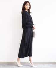 F1BGD26140 MK MICHEL KLEIN(小さいサイズ)(メゾン ドゥ サンク) 【小さいサイズ】バルーンヘムブラウス/洗える グレーブルー