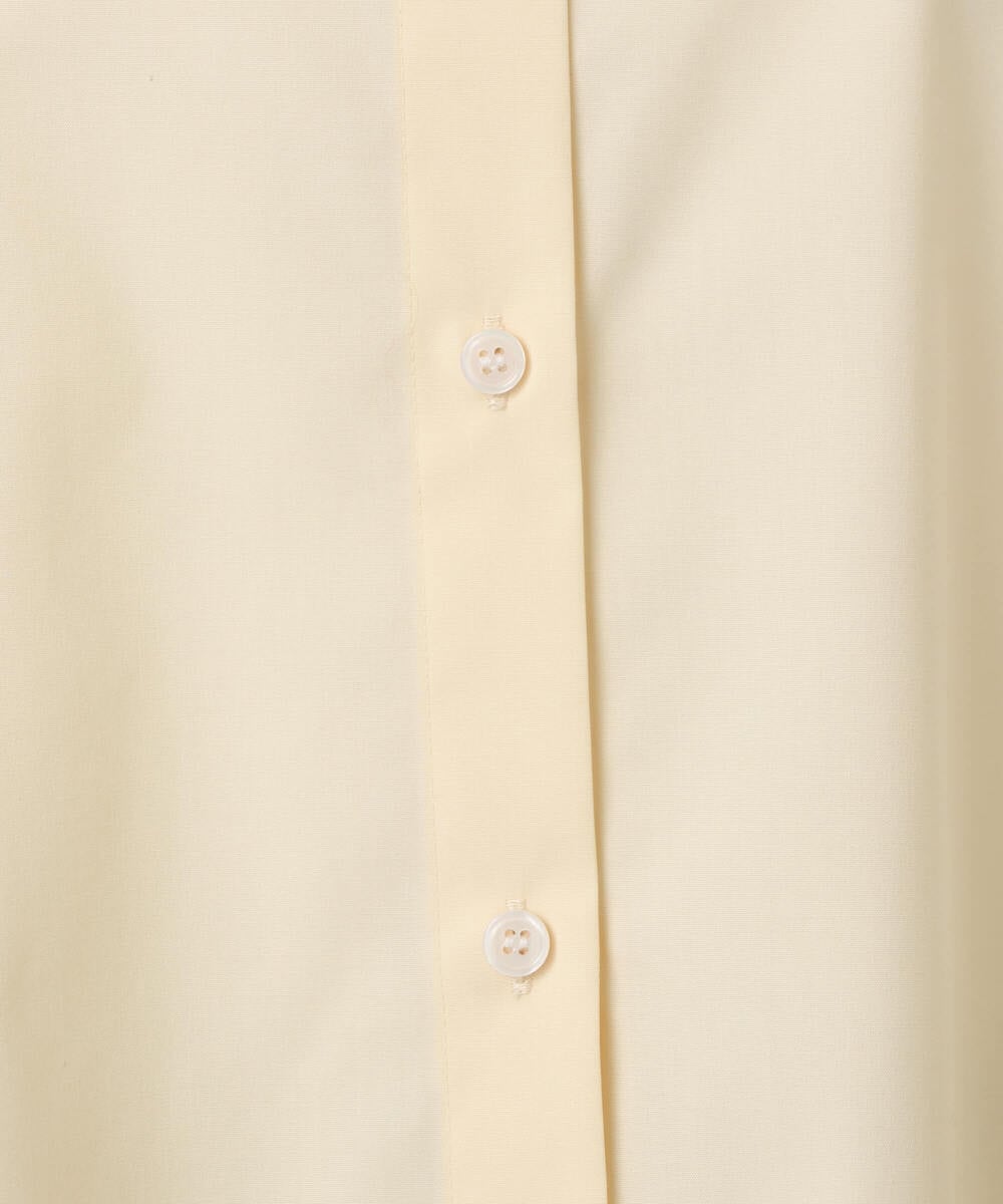 F1BGD27140 MK MICHEL KLEIN(小さいサイズ)(メゾン ドゥ サンク) 【小さいサイズ】コットン混ベーシックシャツ（無地）/接触冷感/防シワ/洗濯機で洗える ピンク