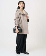 F1BGD27140 MK MICHEL KLEIN(小さいサイズ)(メゾン ドゥ サンク) 【小さいサイズ】コットン混ベーシックシャツ（無地）/接触冷感/防シワ/洗濯機で洗える ピンク