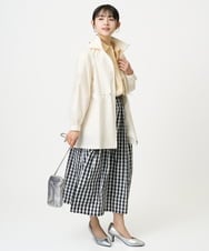 F1BGD27140 MK MICHEL KLEIN(小さいサイズ)(メゾン ドゥ サンク) 【小さいサイズ】コットン混ベーシックシャツ（無地）/接触冷感/防シワ/洗濯機で洗える ピンク