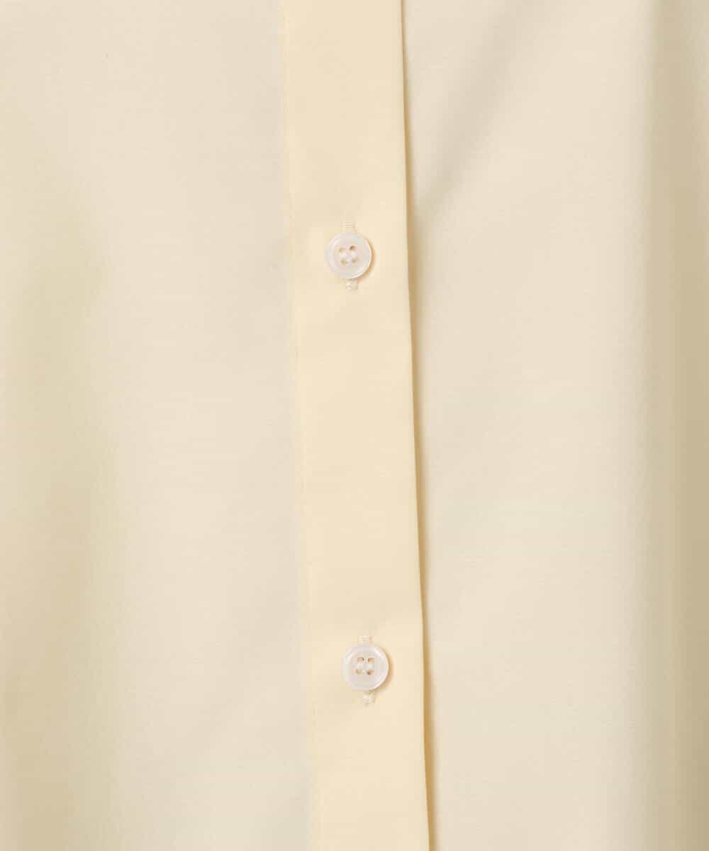 F1BGD27140 MK MICHEL KLEIN(小さいサイズ)(メゾン ドゥ サンク) 【小さいサイズ】コットン混ベーシックシャツ（無地）/接触冷感/防シワ/洗濯機で洗える ピンク