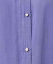 F1BGD35140 MK MICHEL KLEIN(小さいサイズ)(メゾン ドゥ サンク) 【小さいサイズ】バンドカラーサテンブラウス/接触冷感/UVカット/洗える ベージュ