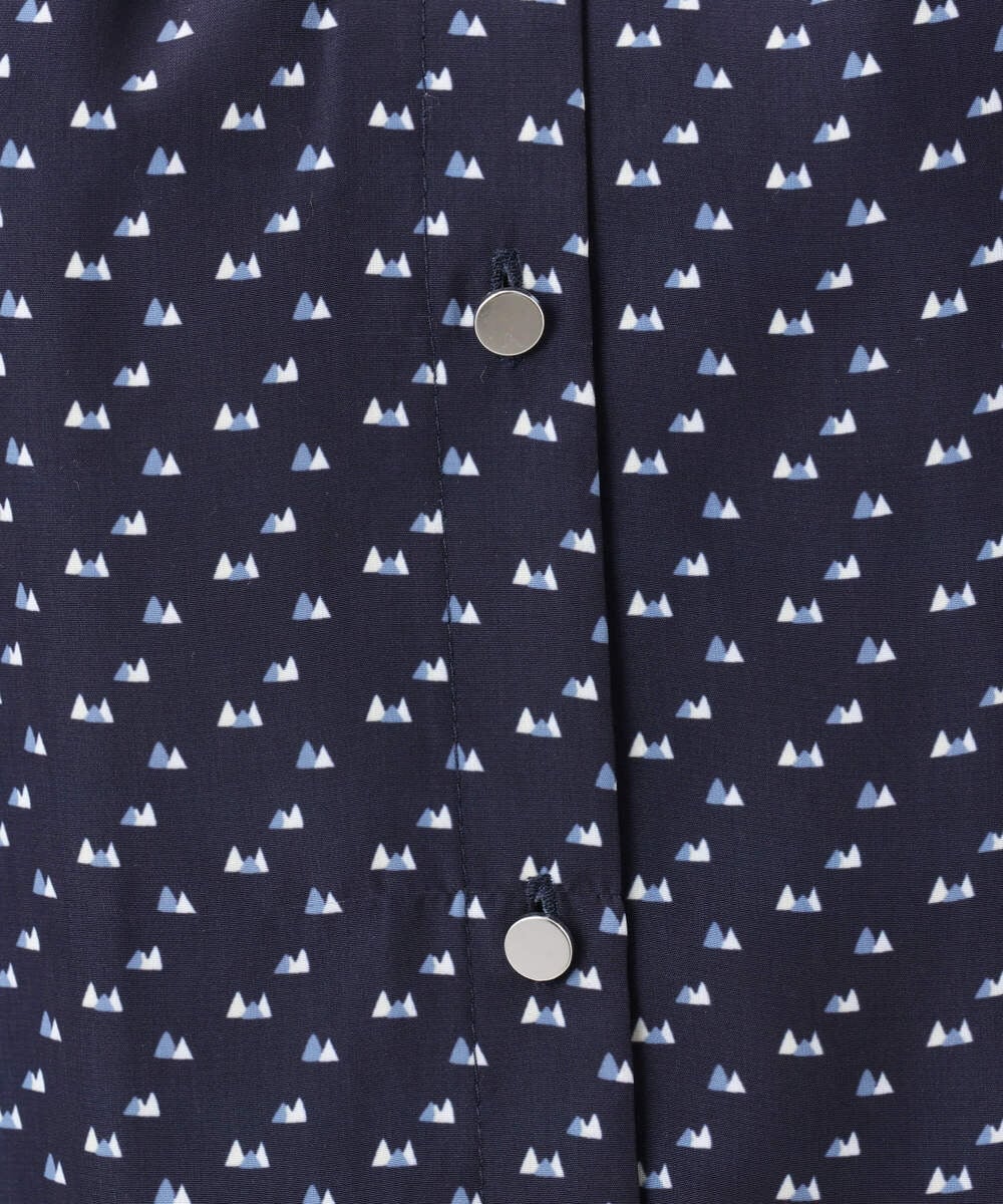 F1BGD39150 MK MICHEL KLEIN(小さいサイズ)(メゾン ドゥ サンク) 【小さいサイズ】ミニトライアングル幾何柄ブラウス/接触冷感/UVカット/洗濯機で洗える アイボリー