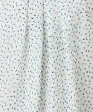 F1BGD42150 MK MICHEL KLEIN(小さいサイズ)(メゾン ドゥ サンク) 【小さいサイズ】フラワーモチーフプリントブラウス/接触冷感/UVカット/洗濯機で洗える アイボリー