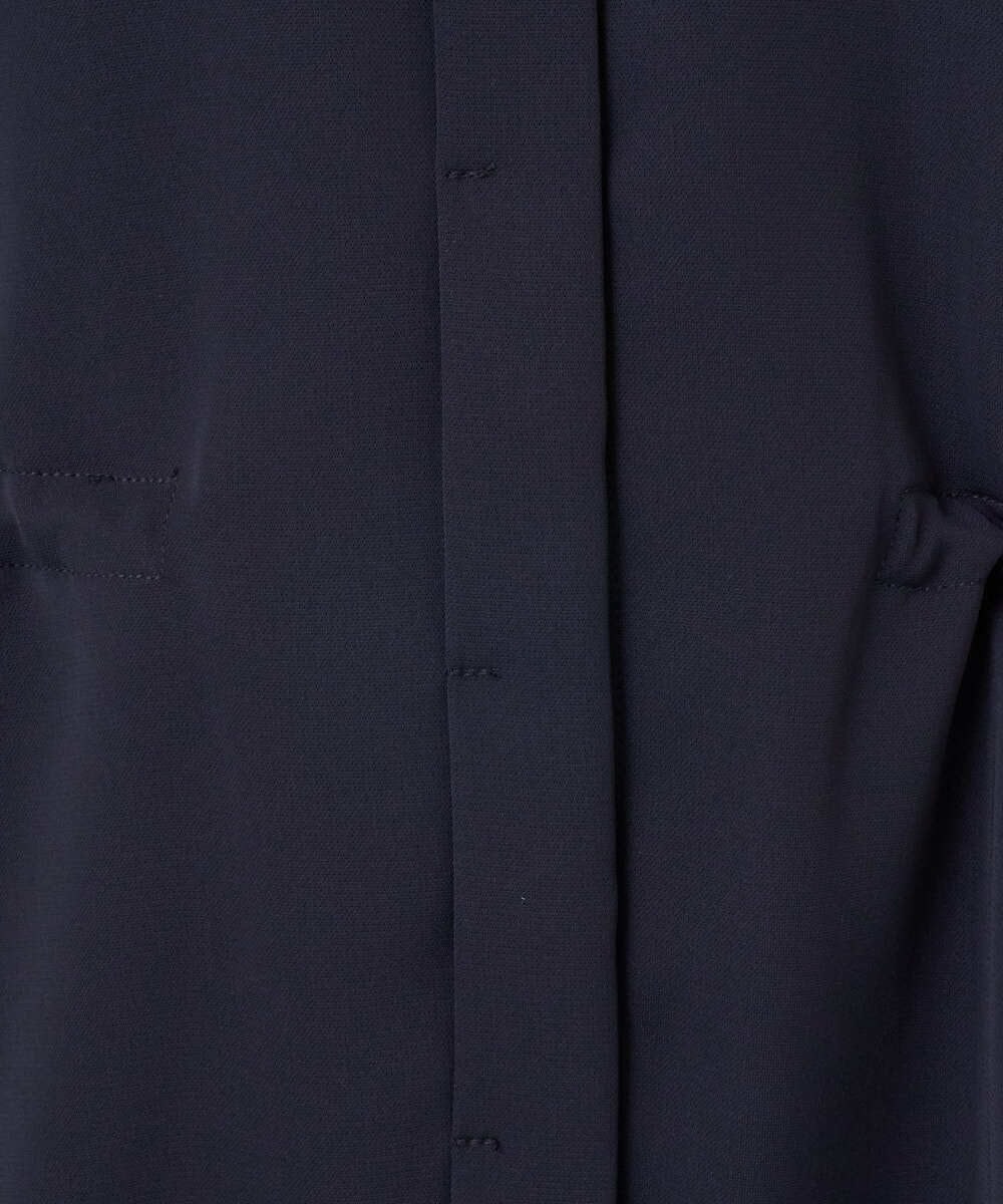 F1BGD44160 MK MICHEL KLEIN(小さいサイズ)(メゾン ドゥ サンク) 【小さいサイズ】[UVカット/接触冷感/防シワ/通気性/洗濯機で洗える]バンドカラーブラウス ベージュ