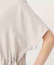 F1BGD44160 MK MICHEL KLEIN(小さいサイズ)(メゾン ドゥ サンク) 【小さいサイズ】[UVカット/接触冷感/防シワ/通気性/洗濯機で洗える]バンドカラーブラウス ベージュ