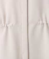 F1BGD44160 MK MICHEL KLEIN(小さいサイズ)(メゾン ドゥ サンク) 【小さいサイズ】[UVカット/接触冷感/防シワ/通気性/洗濯機で洗える]バンドカラーブラウス ベージュ