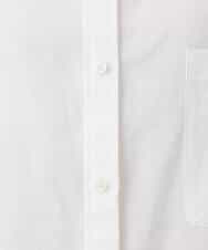 F1BGD47150 MK MICHEL KLEIN(小さいサイズ)(メゾン ドゥ サンク) 【小さいサイズ】リネン混カラーシャツブラウス/接触冷感/洗える ブラウン