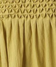 F1BGD52170 MK MICHEL KLEIN(小さいサイズ)(メゾン ドゥ サンク) 【小さいサイズ】[洗える]ハンドスモッキングブラウス ホワイト