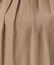 F1BGD53140 MK MICHEL KLEIN(小さいサイズ)(メゾン ドゥ サンク) 【小さいサイズ】[UVカット/接触冷感/洗える]サテン フロントタックデザインブラウス ベージュ