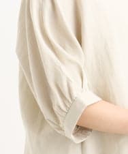 F1BGD55150 MK MICHEL KLEIN(小さいサイズ)(メゾン ドゥ サンク) 【小さいサイズ】[UVカット/接触冷感/洗える]ボリュームスリーブブラウス ベージュ