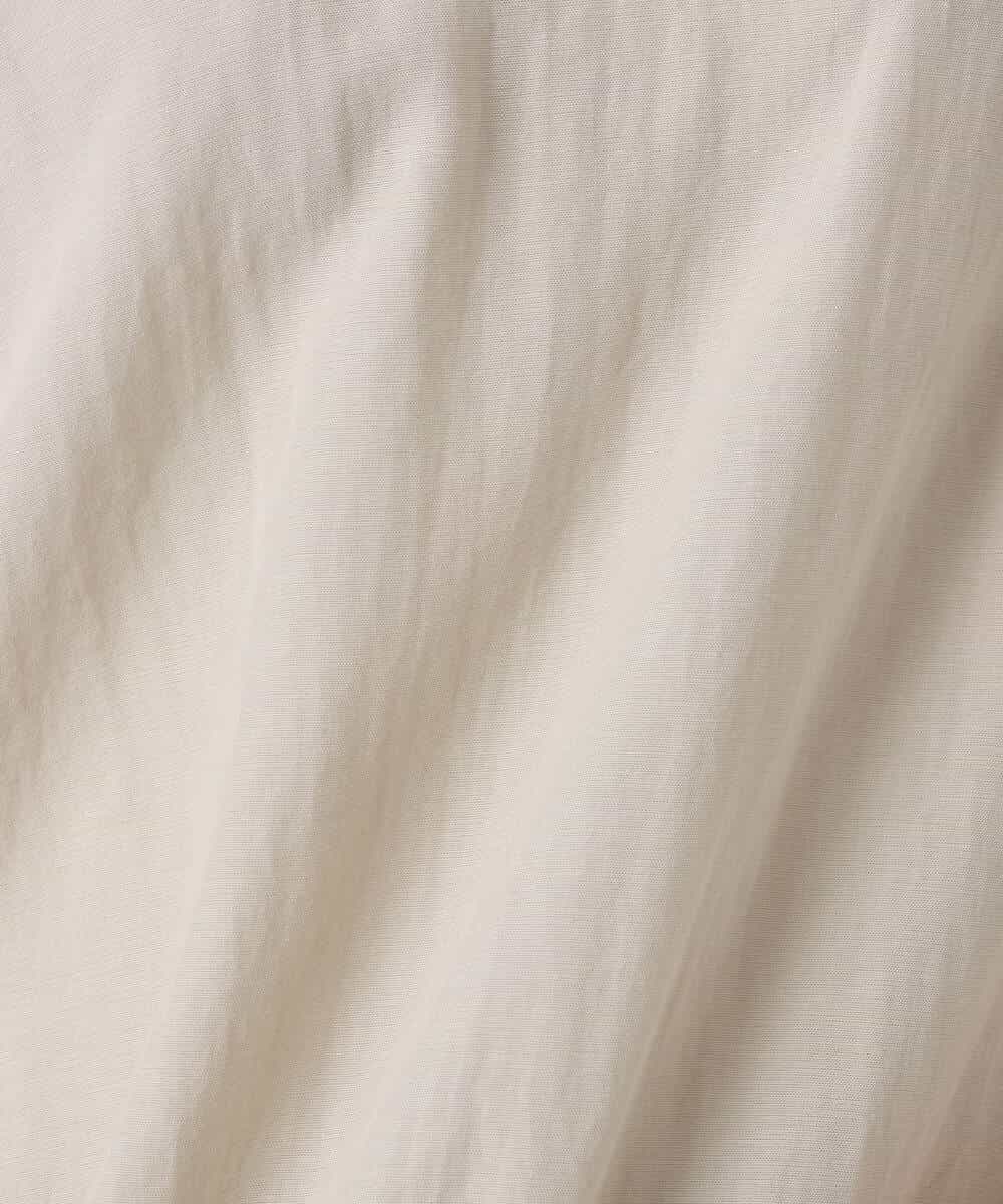 F1BGD55150 MK MICHEL KLEIN(小さいサイズ)(メゾン ドゥ サンク) 【小さいサイズ】[UVカット/接触冷感/洗える]ボリュームスリーブブラウス ベージュ