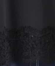 F1BGD59150 MK MICHEL KLEIN(小さいサイズ)(メゾン ドゥ サンク) 【小さいサイズ】[UVカット/接触冷感/洗える]ストレッチ 裾レース半袖ブラウス ブラック