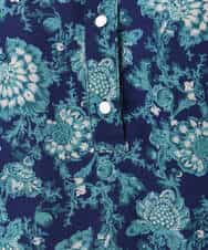 F1BGF05140 MK MICHEL KLEIN(小さいサイズ)(メゾン ドゥ サンク) 【小さいサイズ】[洗濯機で洗える]前後2way/更紗プリント花柄シフォンブラウス ベージュ