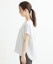 F1BGS16100 MK MICHEL KLEIN(小さいサイズ)(メゾン ドゥ サンク) 【小さいサイズ】シフォンTブラウス/洗える ピンクベージュ