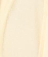 F1BGV33140 MK MICHEL KLEIN(小さいサイズ)(メゾン ドゥ サンク) 【小さいサイズ】シアーシャツブラウス/洗える イエローベージュ