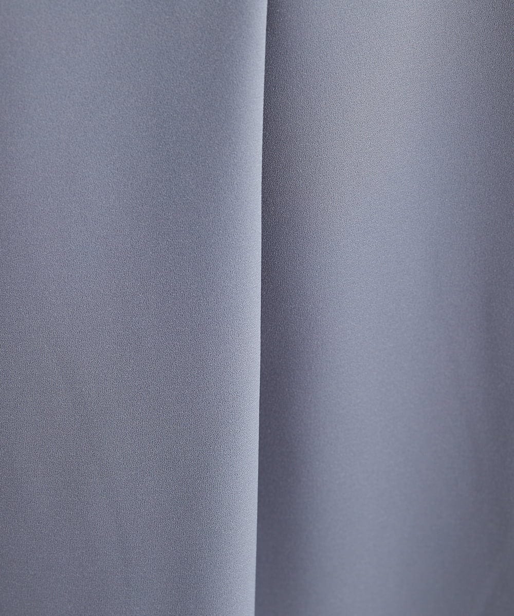 F1BJU33130 MK MICHEL KLEIN(小さいサイズ)(メゾン ドゥ サンク) 【小さいサイズ】タックVネックブラウス/洗える ネイビー