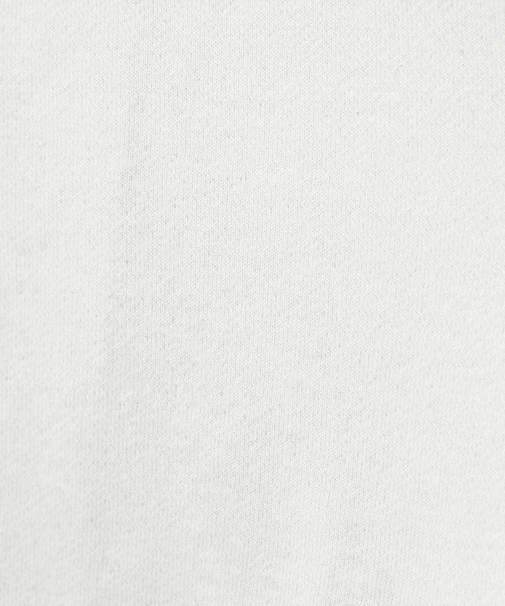 F1CAD32140 MK MICHEL KLEIN(小さいサイズ)(メゾン ドゥ サンク) 【小さいサイズ】ラメ裏毛スウェットダブルジップパーカー/洗濯機で洗える ベージュ