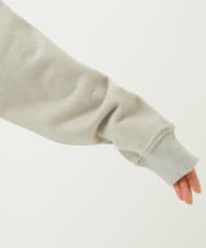 F1CAD32140 MK MICHEL KLEIN(小さいサイズ)(メゾン ドゥ サンク) 【小さいサイズ】ラメ裏毛スウェットダブルジップパーカー/洗濯機で洗える ベージュ