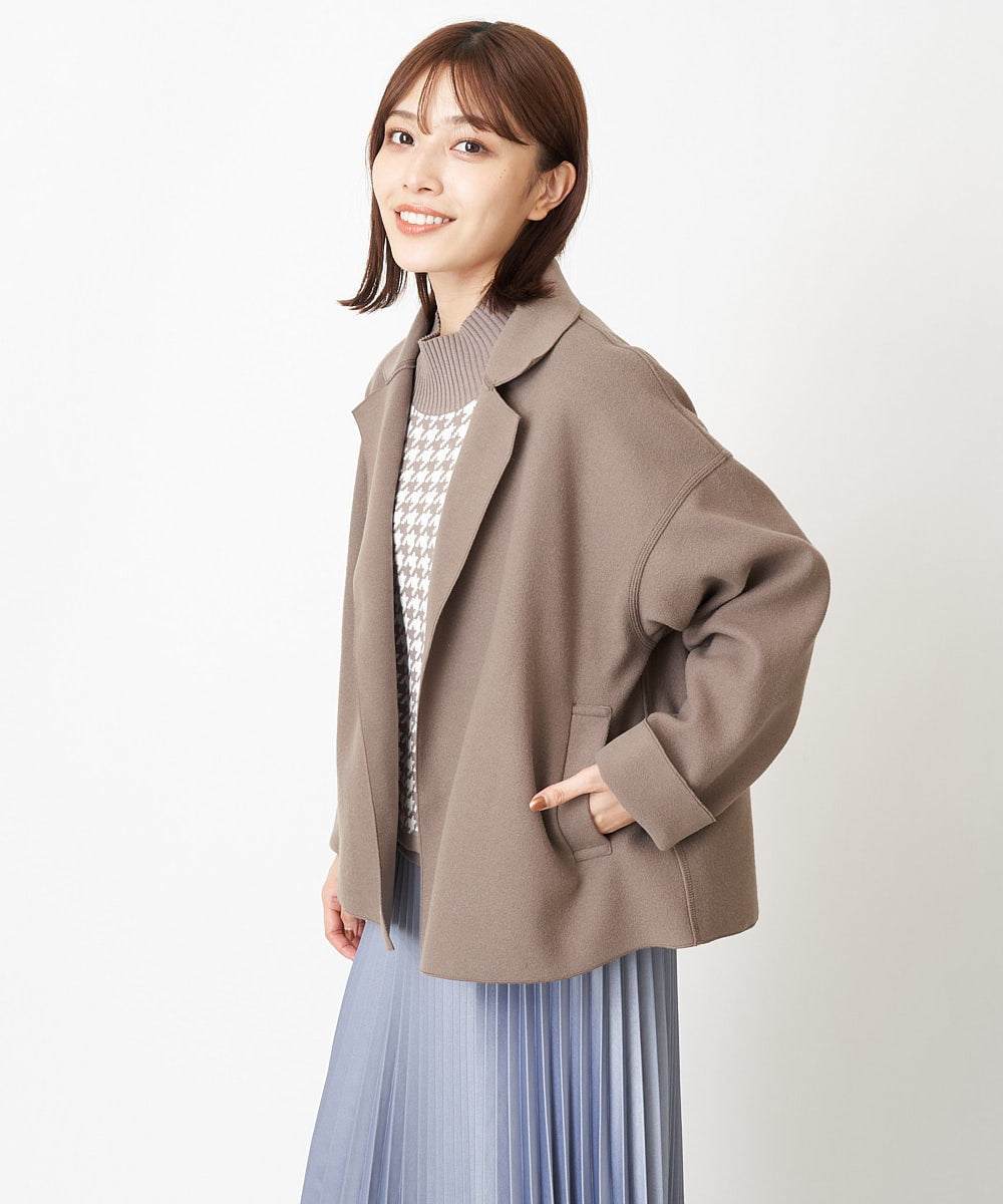 小さいサイズショート丈リバーコート⁄洗える(その他のコート・ブルゾン) | MK MICHEL KLEIN(小さいサイズ)(メゾン ドゥ  サンク)｜イトキンオンラインストア