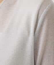 F1CGD40130 MK MICHEL KLEIN(小さいサイズ)(メゾン ドゥ サンク) 【小さいサイズ】コットン混シアーラメカーディガン/洗える ライトブルー