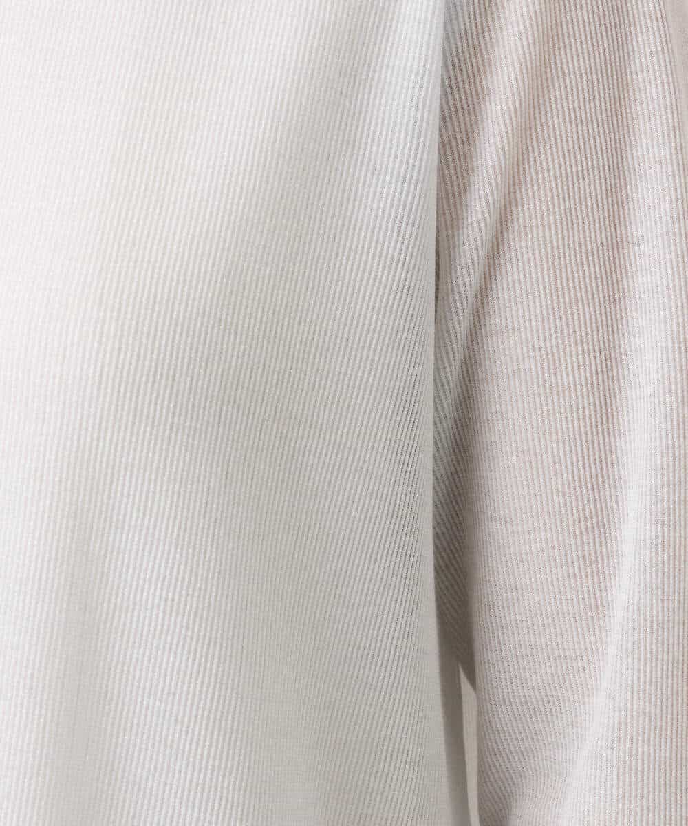 F1CGD40130 MK MICHEL KLEIN(小さいサイズ)(メゾン ドゥ サンク) 【小さいサイズ】コットン混シアーラメカーディガン/洗える ライトブルー