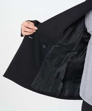 F1DAE45230 MK MICHEL KLEIN(小さいサイズ)(メゾン ドゥ サンク) 【小さいサイズ】ダブルブレストジャケット/洗える ブラック